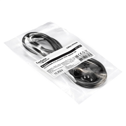 Кабель питания ExeGate Special EC-1.8S-C13(У)->C14/3x0.5 (IEC 320 C13 угловой->IEC 320 C14, 3*0.5mm2, CCA, черный, 1.8м) EX297757RUS