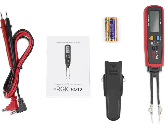 Тестер SMD RGK RC-10 черный, красный [755207]