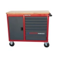 Инструментальная тележка IZELTAS WORKBENCH черно-красная, без инструментов, 7 ящиков 8247321007