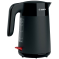 Электрочайник Bosch TWK2M163 2400 Вт, объем: 1.7 л, подставка с возможностью вращения, материал корпуса: пластик, защита от перегрева, отключение при снятии с базы, автоматическое отключение, цвет: черный