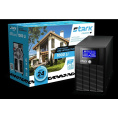 ИБП STARK SC 1000 LI {1000ВА/600Вт, Line-Interactive, на пол, 140-300В, 4хЕВРО, Чистый синус, SNMP, AS400, БЕЗ АКБ - внешние батарея х1 9-400Ач}