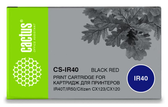 Картридж Cactus CS-IR40, черный / красный / CS-IR40