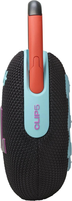 Колонка порт. JBL Clip 5 черный/оранжевый 7W 1.0 BT 10м 1400mAh (26475529)