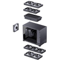 Корпус без блока питания Case JONSBO D32 STD, Mini-Tower, TG, no fan, 1xUSB-A 3.0 + 1xUSB-C 3.1, mATX, mITX Black (D32 STD BLACK)