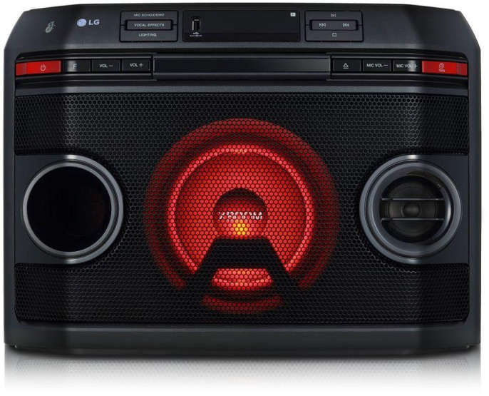 Минисистема LG XBOOM OL45 черный 220Вт CD CDRW FM USB BT