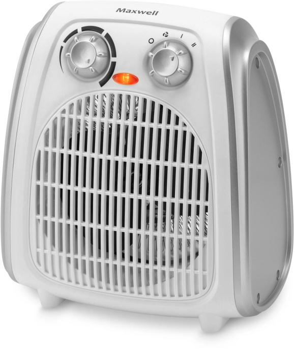 Тепловентилятор ТЭН Maxwell MW-3458, 2000Вт, с термостатом, 2 режима, белый