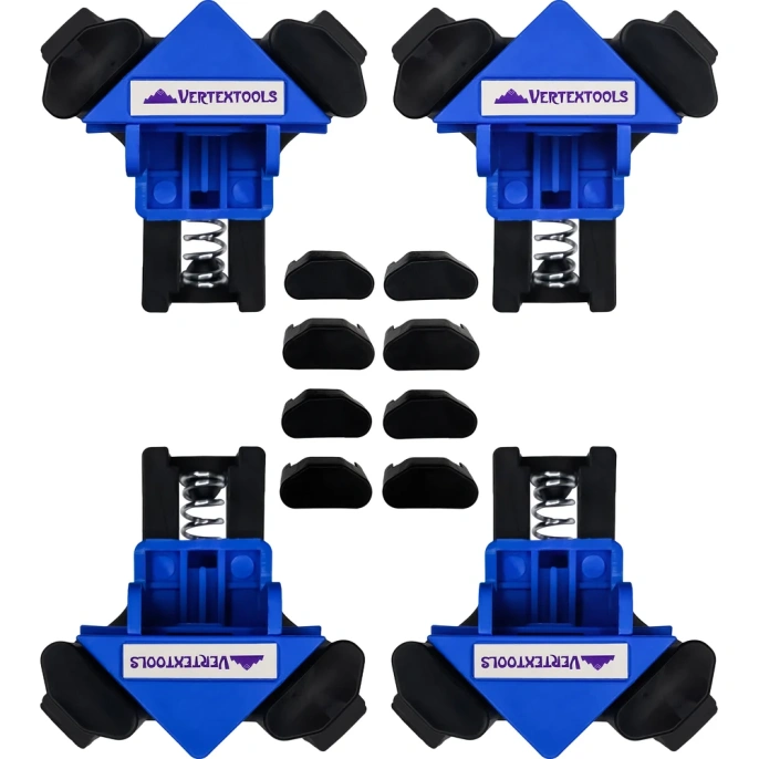 Набор зажимов для угловых соединений vertextools 4 предмет 20-56-4