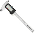 Штангенциркуль WorkPro WP266004 (ручное включение/выключение питания, установка нуля в любом положении, корпус из нержавеющей стали, ЖК-дисплей для быстрого и удобного измерения, кнопка преобразования метрических данных в дюймовые для точного определения 