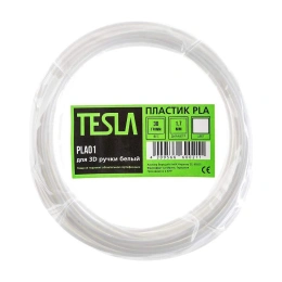Пластик для 3D ручки TESLA PLA PLA01 белый, 10 м 371373