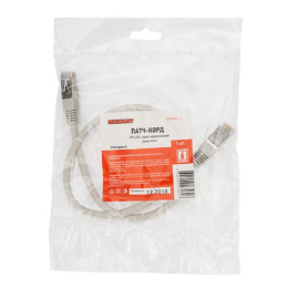 Rexant 18-8101-1 Шнур коммутационный, патч-корд F/UTP RJ45-RJ45, CAT 6, LSZH серый, 0,5м