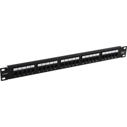 Патч-панель ExeGate EPP-19-25-6P4C-C2 телефонная (19", 1U, 25 port, RJ-12 6P4C, RoHS, Black, RTL) EX281084RUS