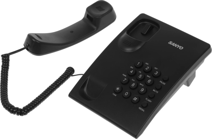 Телефон проводной Sanyo RA-S204B черный