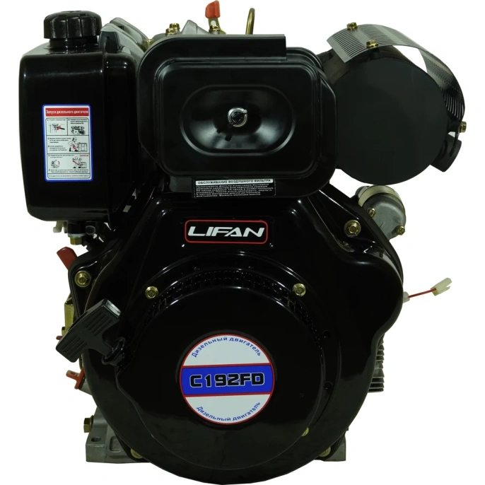 Двигатель Diesel 192FD D25, 6A шлицевой вал splined shaft LIFAN 00-00154747