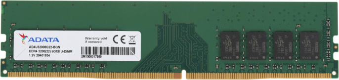 Оперативная память A-Data AD4U32008G22-BGN DDR4 -  1x 8ГБ 3200МГц, DIMM,  OEM