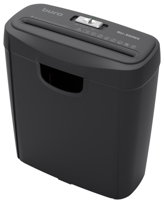 Уничтожитель бумаг Buro Home BU-S606S, P-2, 5 мм, 6 лист. одновременно, 11л