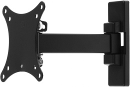 Кронштейн для телевизора Ultramounts UM874 черный 13"-27" макс.20кг настенный поворот и наклон
