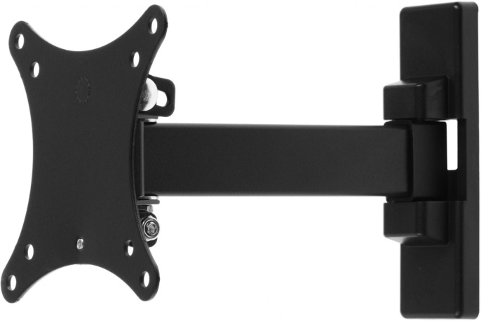 Кронштейн для телевизора Ultramounts UM874 черный 13"-27" макс.20кг настенный поворот и наклон