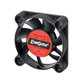 Вентилятор 12В DC ExeGate EX04010S3P (40x40x10 мм, Sleeve bearing (подшипник скольжения), 3pin, 5000RPM, 24dBA) EX166186RUS