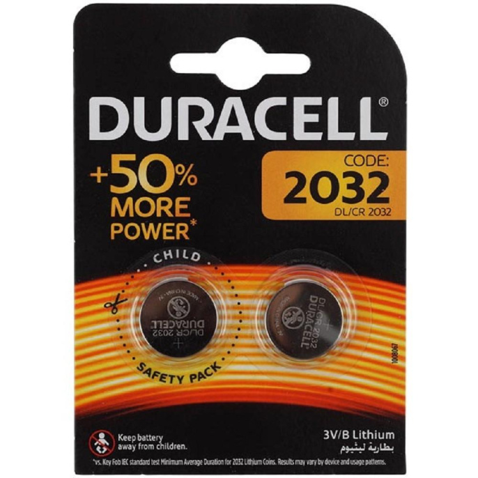 Duracell CR2032-2BL 2 шт. в уп-ке