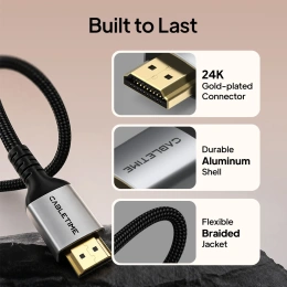 Кабель CABLETIME CH29H (CT-HD4KF-AG1) 1 м, плоский HDMI-4K60Hz