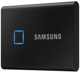 2ТБ Внешний диск SSD Samsung T7 Touch MU-PC2T0K/WW, USB-C, запись - 1000МБ/с, чтение - 1050МБ/с, черный