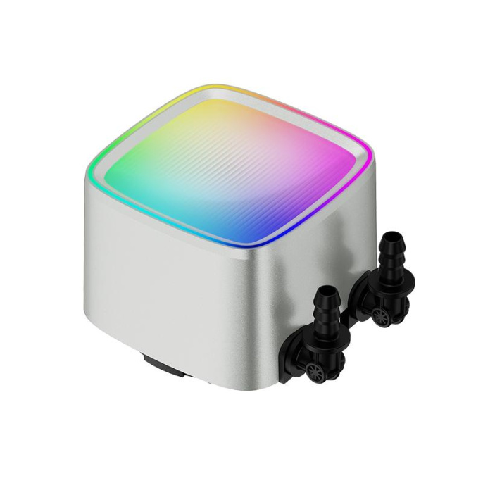 Система жидкостного охлаждения/ Water Cooling System Geometric Future Eskimo Pro 360 240W, 360mm, ARGB, White/ Fans: 3x120mm, 80.81CFM, 34.2dBA, 2000RPM/ Pump height 54mm, 3200RPM, Rad thickness 27mm/ S: 1851, 1700, 1200, 115X, 2011, 2066, AM5, AM4 (1C251
