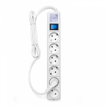 Сетевой фильтр PowerCube SPG(5+1)-16B-1,9M-WHITE, 1.9м, белый