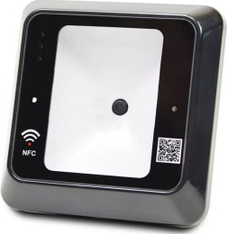 Считыватель Temid T-QR50BE идентификация: RFID карта, QR-код, RFID: EM-Marine 125 кГц, поддерживает чтение статических QR-кодов: QR-код: PDF417, GS1 Databar, Code 128, EAN128, UPC, EAN Codabar