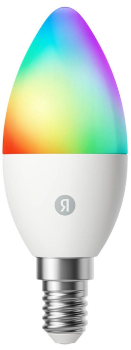 Умная лампа ЯНДЕКС YNDX-00557 E14 RGB 6Вт 520lm Wi-Fi (1шт)