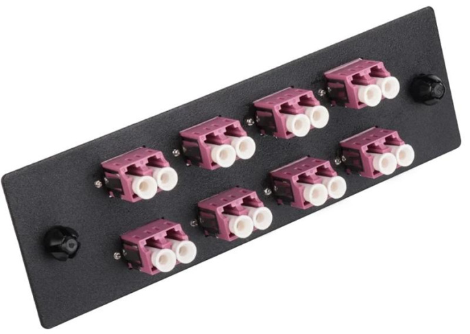 Адаптерная панель для кроссов LANMASTER LAN-APM-8x2LC/OM4
