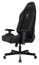 Кресло игровое KNIGHT Neon, на колесиках, эко.кожа, черный [knight neon carbon]