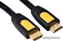 Кабель UGREEN HD101 10129 HDMI Male To Male Round Cable. Длина: 2м. Цвет: черно-желтый