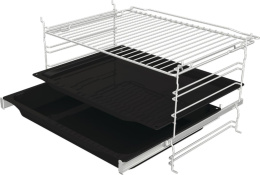 Духовой шкаф электрический Gorenje BOSB6737E06X,  77л,  дверца с 2 стеклами,  нержавеющая сталь/черный