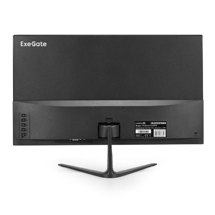 Монитор с аудио 21.5" ExeGate ProSmart EV2207A (VA LED Grade A+, FHD, 1920x1080@75Гц, 16:9, 280cd/m2, 3000:1, 178°/178°, 5ms, Speakers, D-Sub, HDMI, audio-in, FreeSync, Flicker-free, Low Blue Light, кабель HDMI 1.5м, VESA, регулировка наклона (tilt), черн