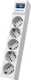 Сетевой фильтр/ Surge protector Pilot SG5 5 outlets GP , 10A / 2.2kVt, automatic circuit-breaker, 1.8 m