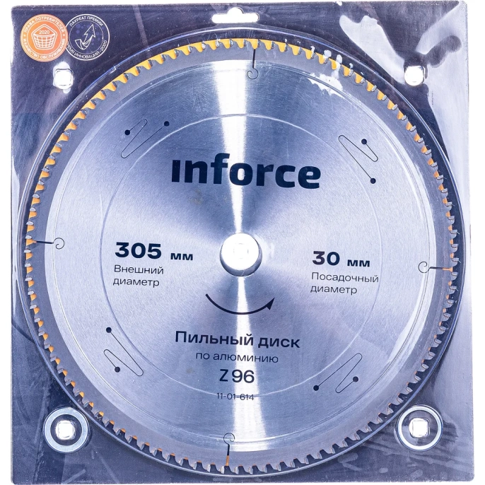 Диск пильный по алюминию (305х2.2х30 мм; 96Z) Inforce 11-01-614