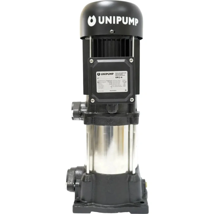Насос вертикальный многоступенчатый UNIPUMP VM 2-4 (Qном 2м3/ч, Нном 30м, 1x 1, 0,75кВт) 76593