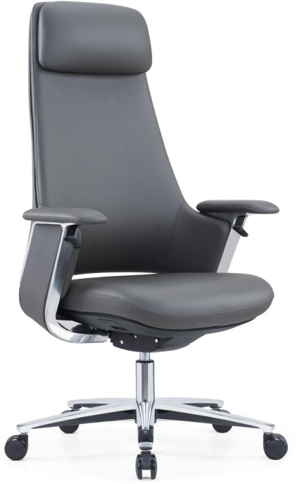 Кресло руководителя Cactus CS-LBK-KYOTO, кожа, до 120кг, черный