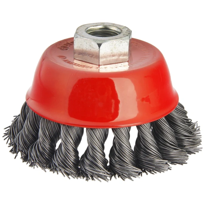 Кордщетка чашеобразная Flex 207-106 (85 мм; M14; витая проволока) для УШМ 32438