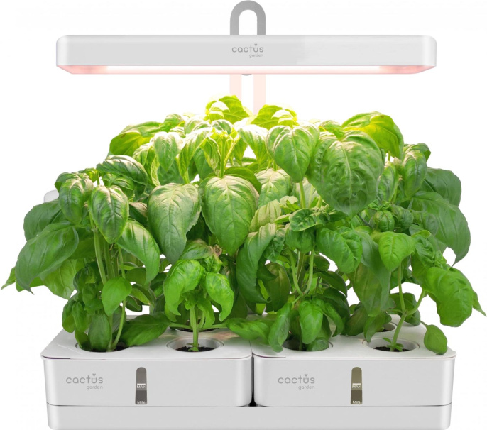 Гидропонная установка Cactus Garden 3л 20 белый (CS-LEDPOT-08)