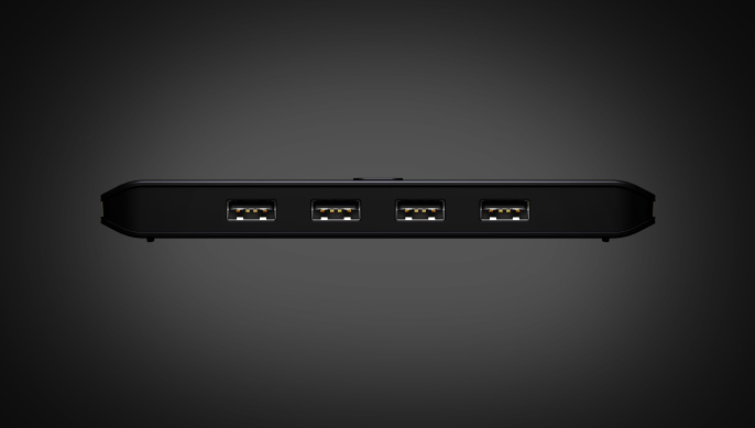 Переключатель электронный ATEN US4224-AT USB, 2 ПК 4 устройства, 2 USB A-тип 4 USB A-тип, Female, со шнурами 2х1.5м., USB 2.0