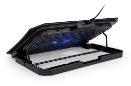 Подставка для ноутбука Buro BU-LCP150-B213, 15", 335х265х22 мм, 1хUSB, вентиляторы 2 х 140 мм, 480г, черный