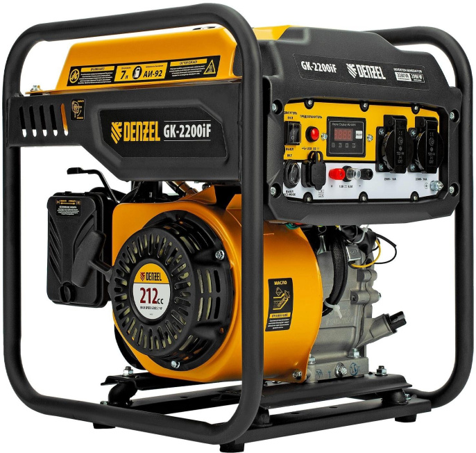 Генератор Denzel GK-2200iF 2.2кВт