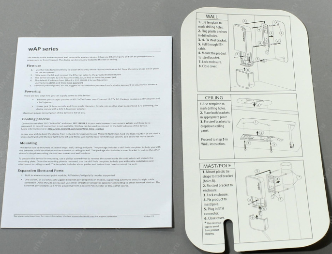 Точка доступа MikroTik RBwAP2nD-BE RouterBOARD wAP 1UTP 100Mbps, 802.11b/g/n, 2dBi