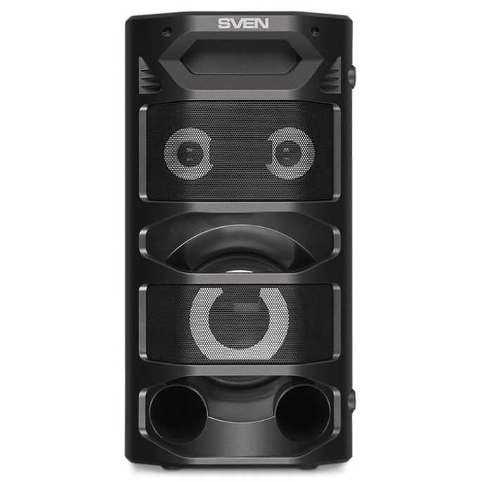 Портативная акустика SVEN АС PS-670, черный 65 Вт, TWS, Bluetooth, FM, USB, microSD, LED-дисплей, пульт, 4400мА*ч