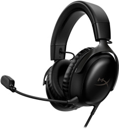 Гарнитура игровая HYPERX Cloud III, для компьютера и игровых консолей, мониторные, проводные, черный [727a8aa]