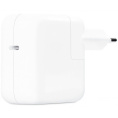 Зарядное устройство для MacBook Apple 30W USB-C Power Adapter A2164 (MY1W2ZM/A) (сетевое зарядное для телефонов/для планшетов/для ноутбуков, разъем подключения отсутствует (нужен кабель), выходная мощность 30 Вт, быстрая зарядка)