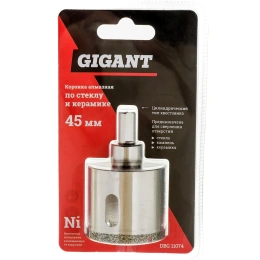 Коронка алмазная по стеклу и керамике (45 мм; 30 мм) Gigant DBG 11074