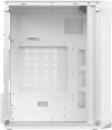 Корпус mATX Oklick OCC-MN302F, Mini-Tower, без БП, белый