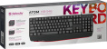 Клавиатура проводная DEFENDER Atom (Атом) HB-546 RU черный (USB, 104 клавиши) (45546)